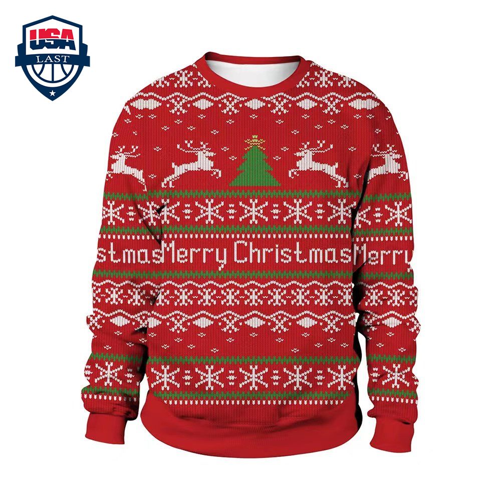 Christmas Tree Deer Ugly Christmas Sweater – Saleoff