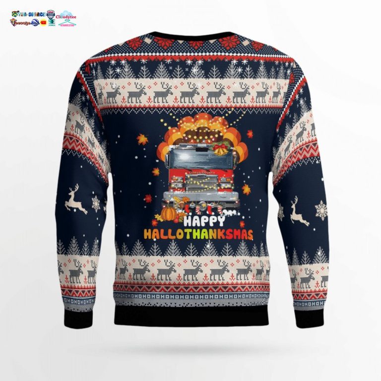 Citrus County Fire Rescue 3D Christmas Sweater - Cool look bro