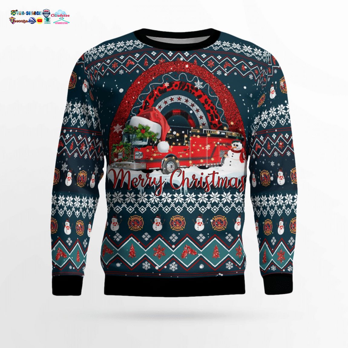 City of La Crosse Fire Department 3D Christmas Sweater