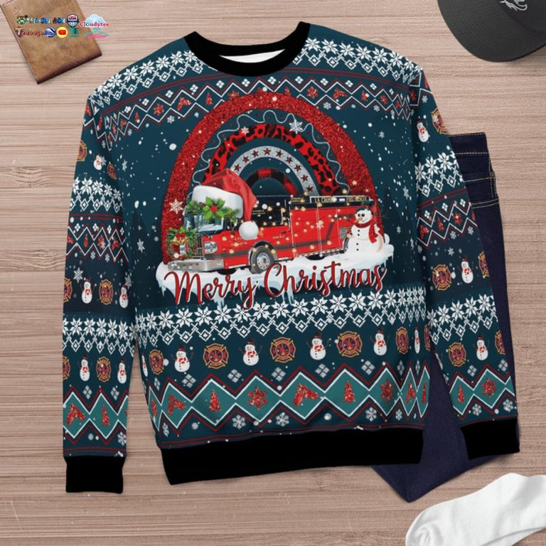 City of La Crosse Fire Department 3D Christmas Sweater - Loving click