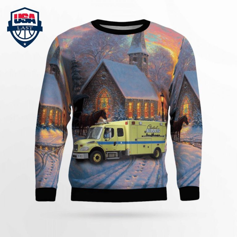 Cleveland EMS Ver 2 3D Christmas Sweater - Generous look