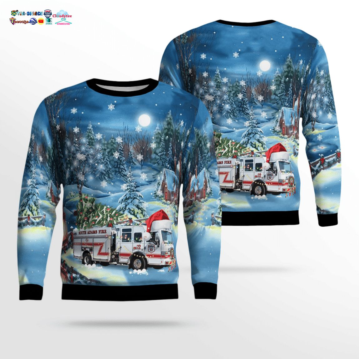 Colorado South Adams County Fire Department 3D Christmas Sweater – Saleoff