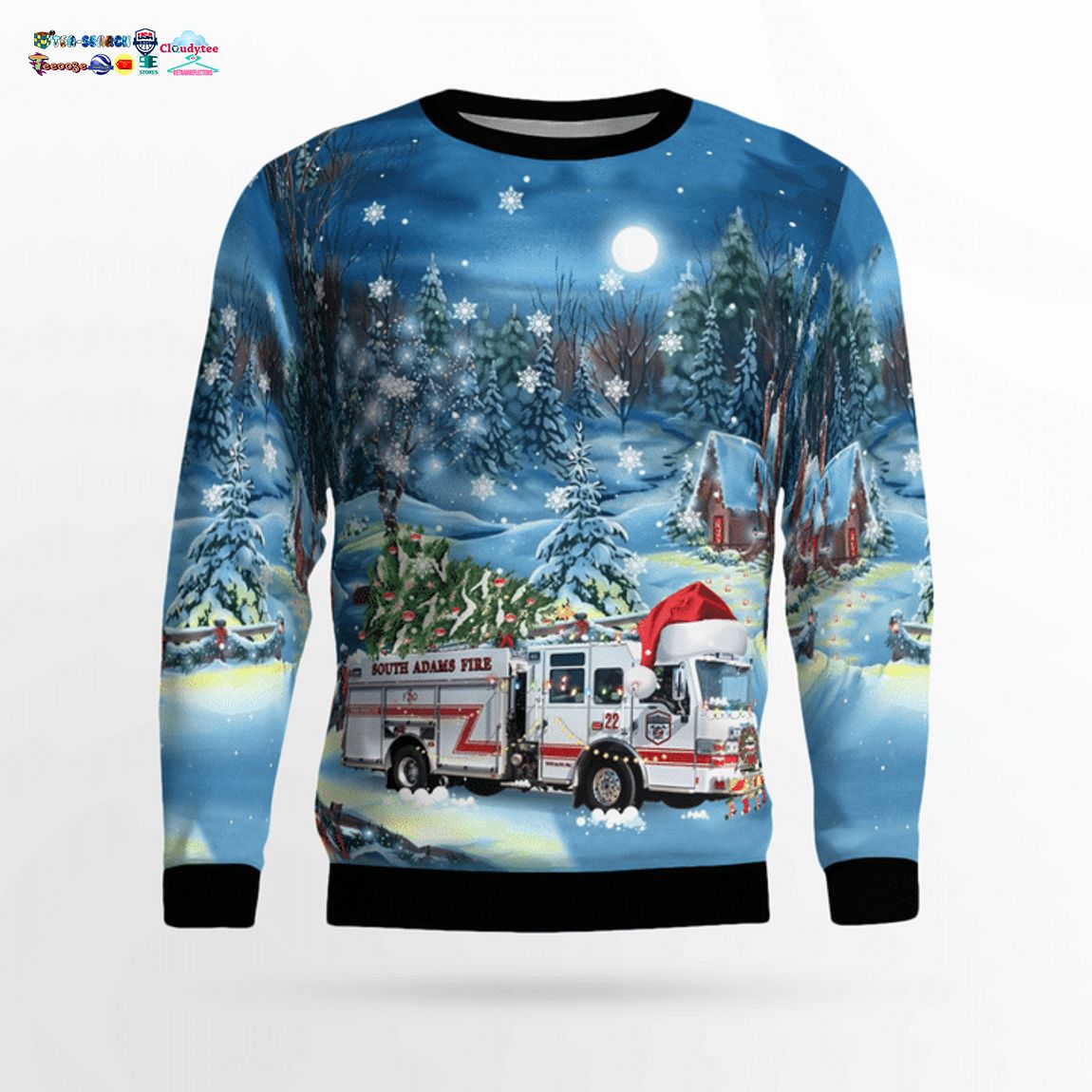 Colorado South Adams County Fire Department 3D Christmas Sweater - Saleoff