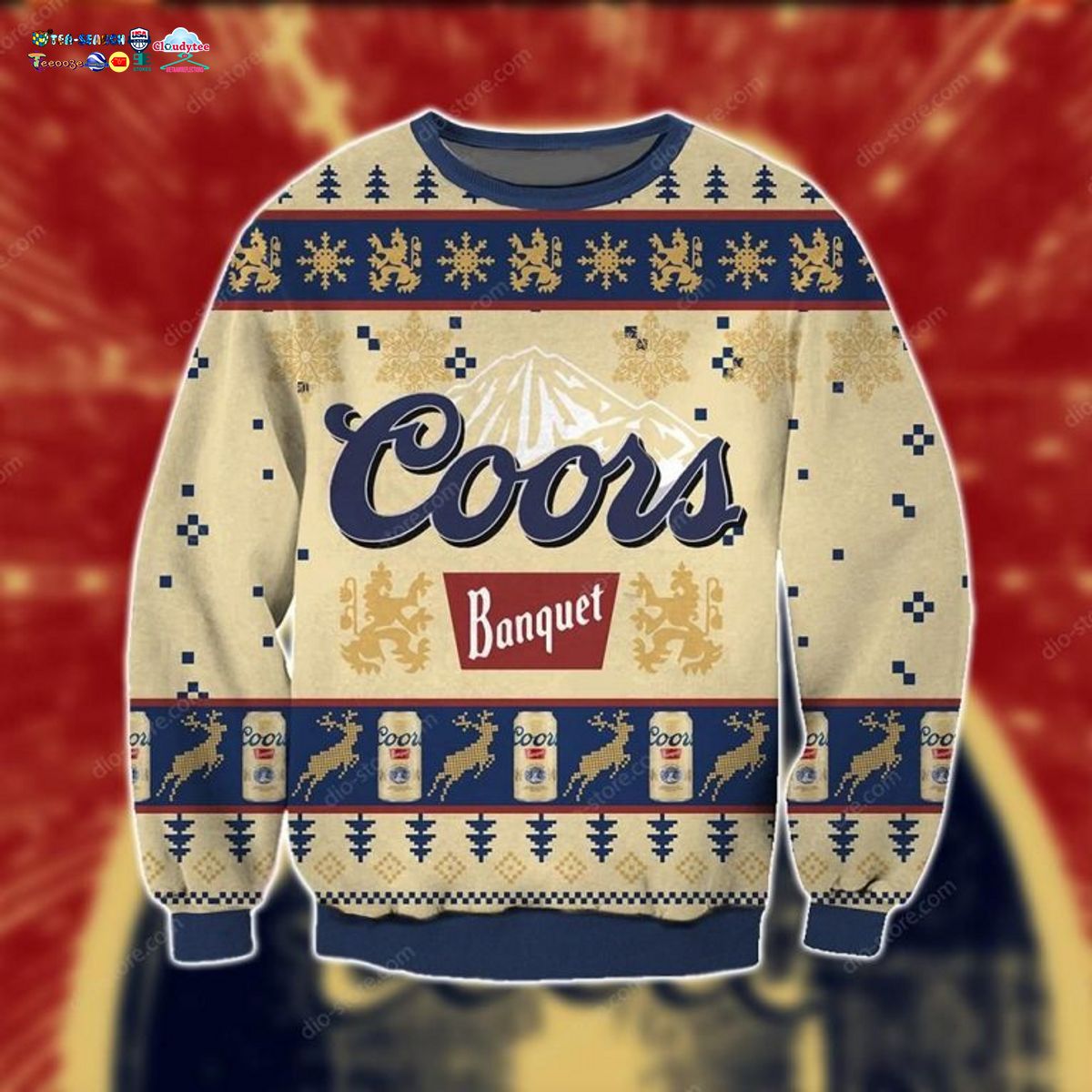Coors Banquet Ver 2 Ugly Christmas Sweater