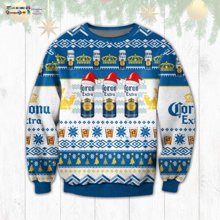 Corona Extra Ver 2 Ugly Christmas Sweater - Is this your new friend?