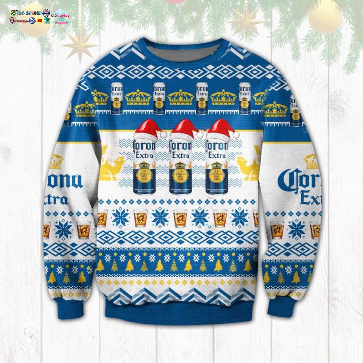 Corona Extra Ver 2 Ugly Christmas Sweater