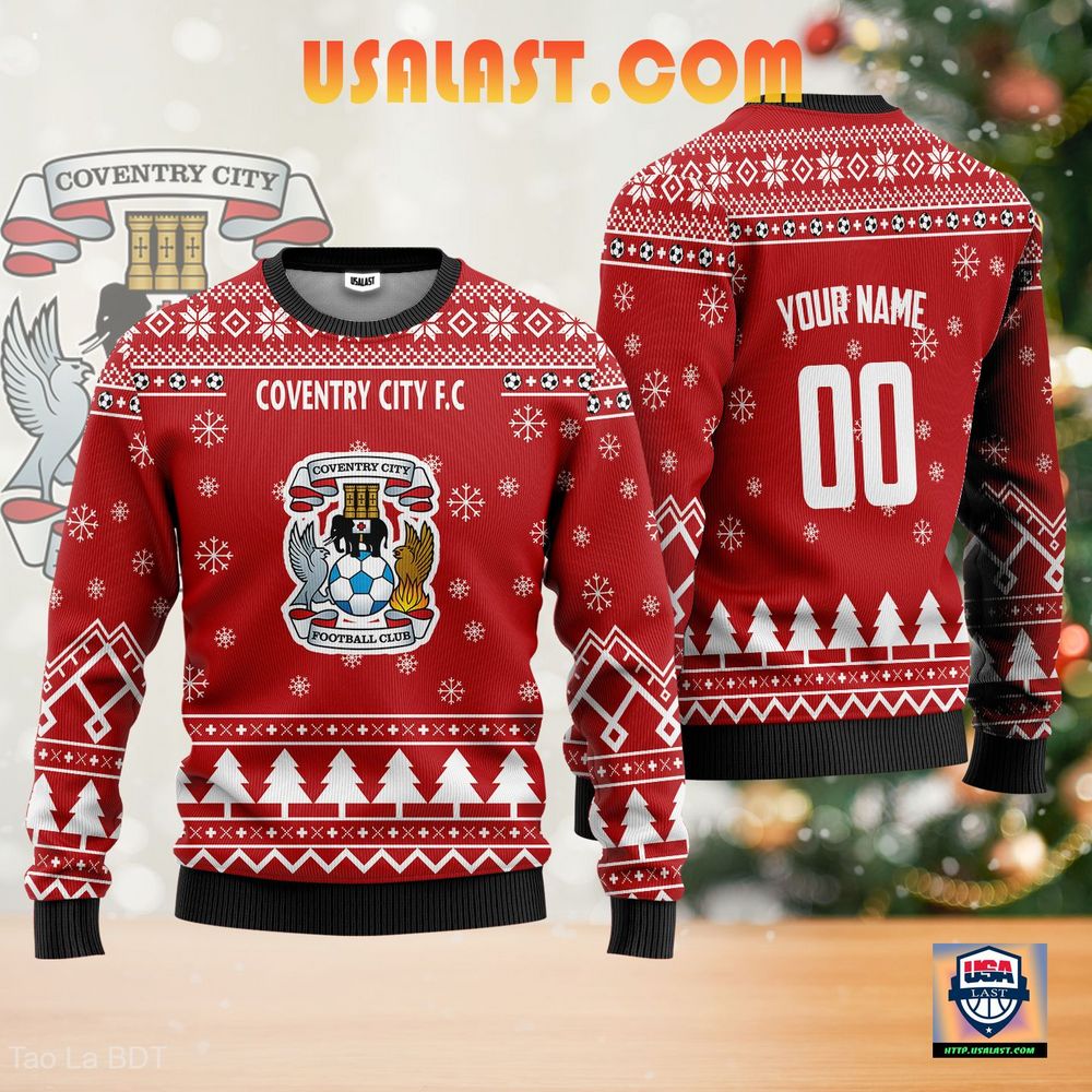 Coventry City F.C Ugly Christmas Sweater Red Version – Usalast