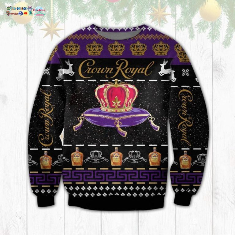 Crown Royal Ver 2 Ugly Christmas Sweater - Hundred million dollar smile bro