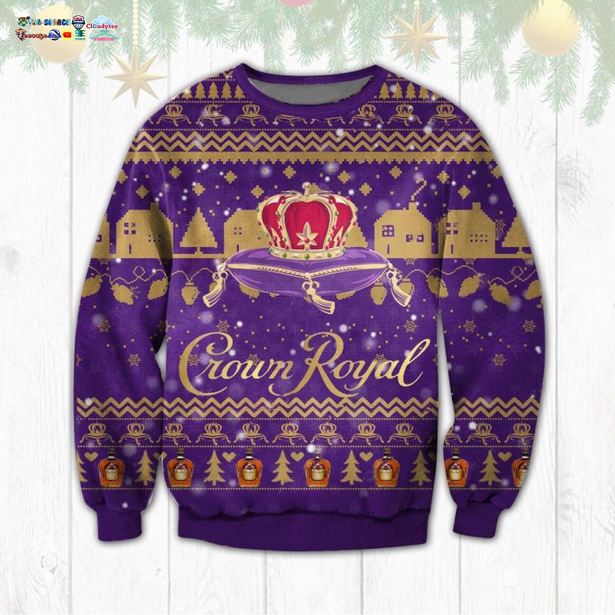 Crown Royal Ver 3 Ugly Christmas Sweater - Nice elegant click