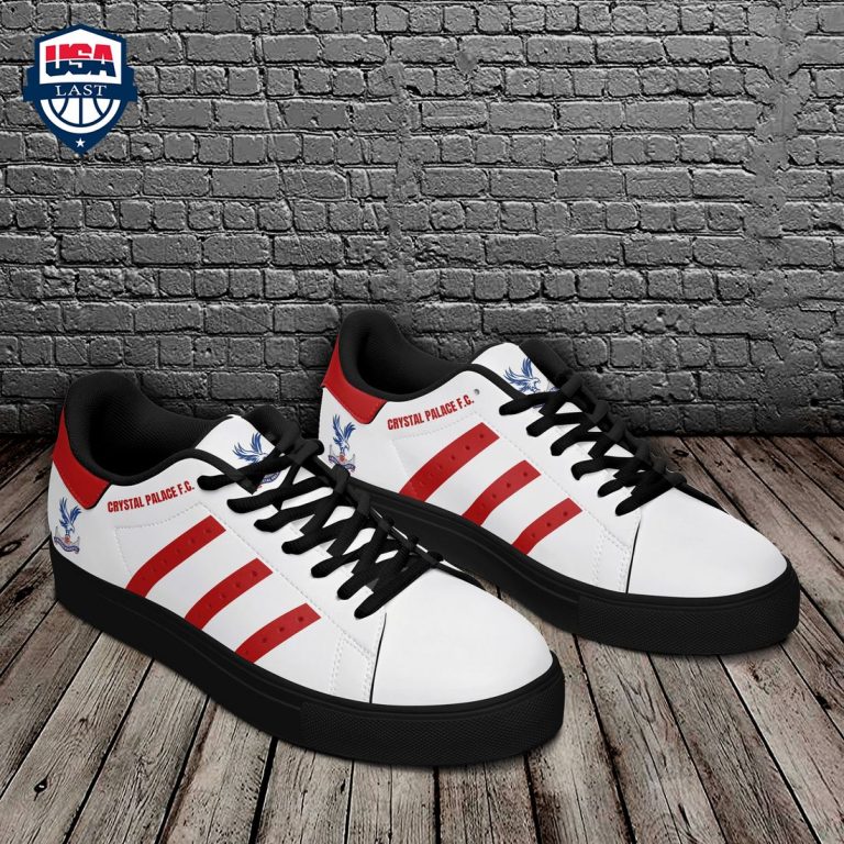 Crystal Palace FC Red Stripes Stan Smith Low Top Shoes - Cutting dash