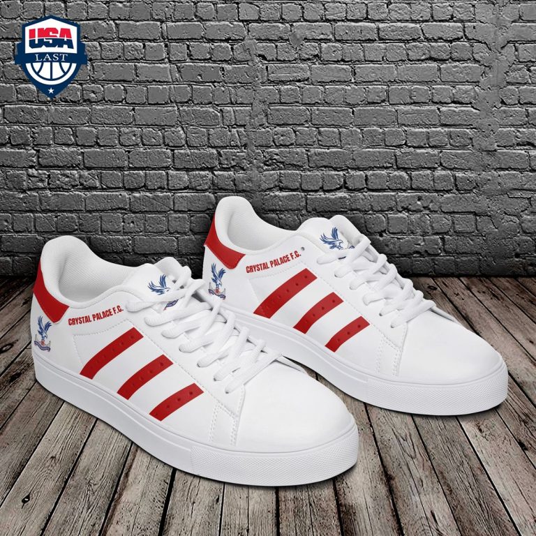 Crystal Palace FC Red Stripes Stan Smith Low Top Shoes - Stand easy bro
