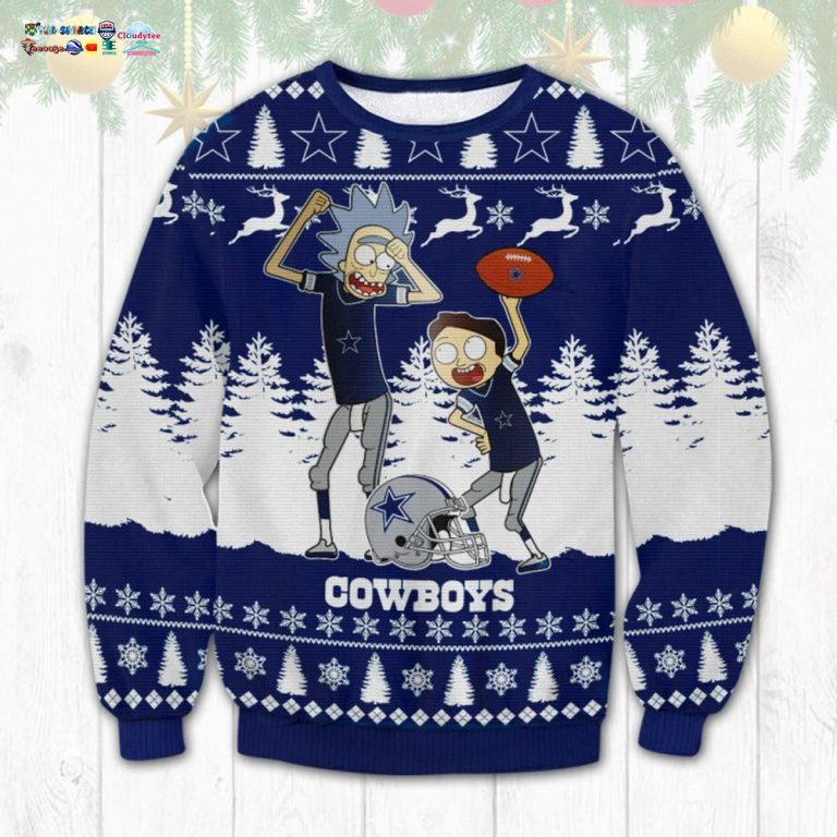 Dallas Cowboys Rick And Morty Ugly Christmas Sweater - Good look mam