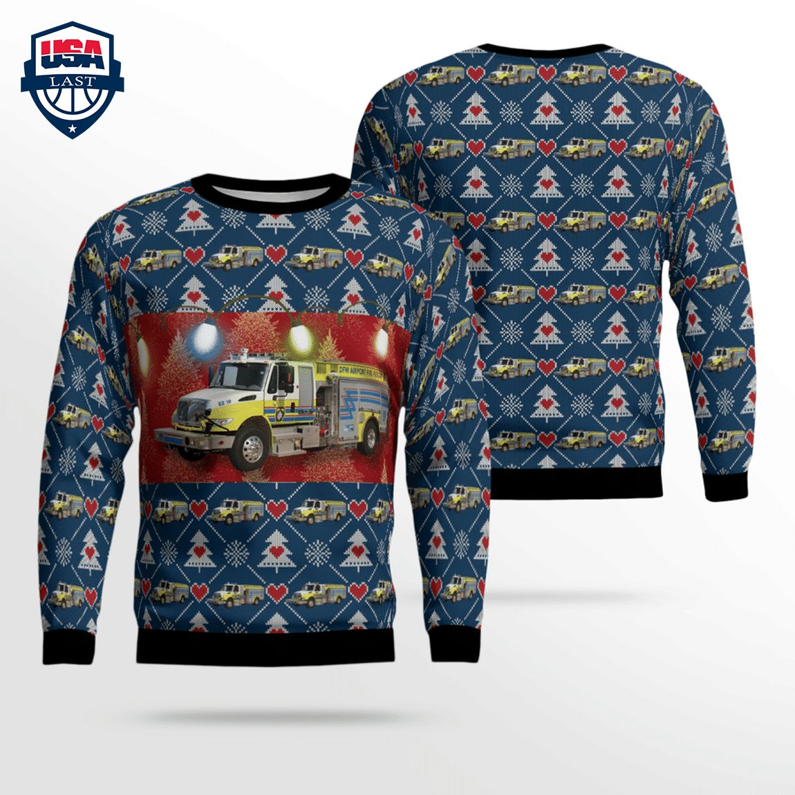 Dallas Fort Worth International Airport Fire Department 3D Christmas Sweater – Saleoff