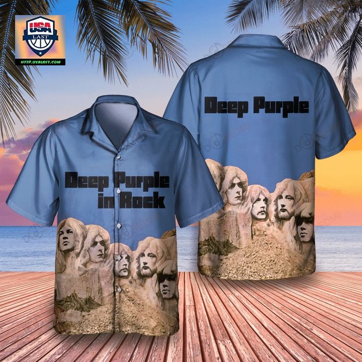 Deep Purple in Rock 1970 Unisex Hawaiian Shirt - Generous look