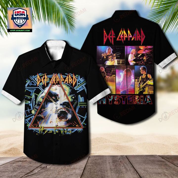 Def Leppard Hysteria Album Cover Hawaiian Shirt – Usalast