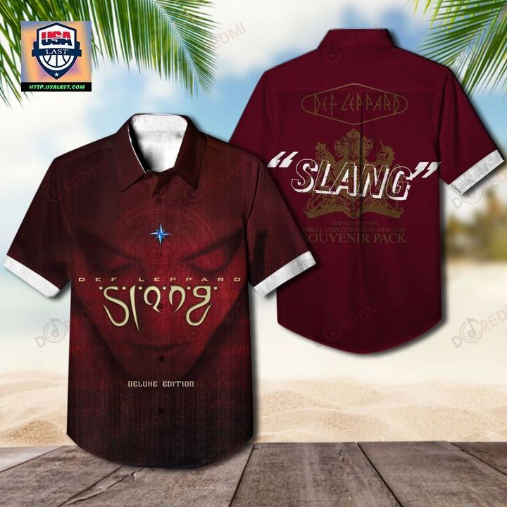 Def Leppard Slang 1996 Album Hawaiian Shirt - Such a scenic view ,looks great.