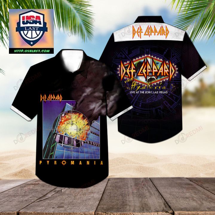 Def Leppard Viva! Hysteria Album Hawaiian Shirt – Usalast