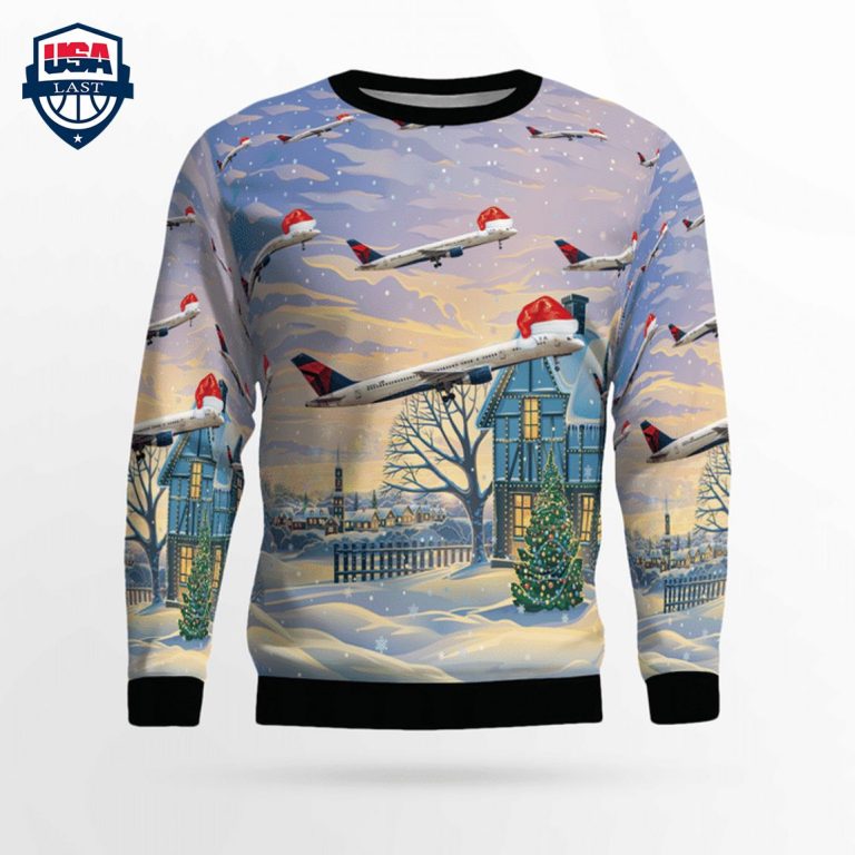 Delta Air Lines Boeing 757-232 3D Christmas Sweater - Nice shot bro