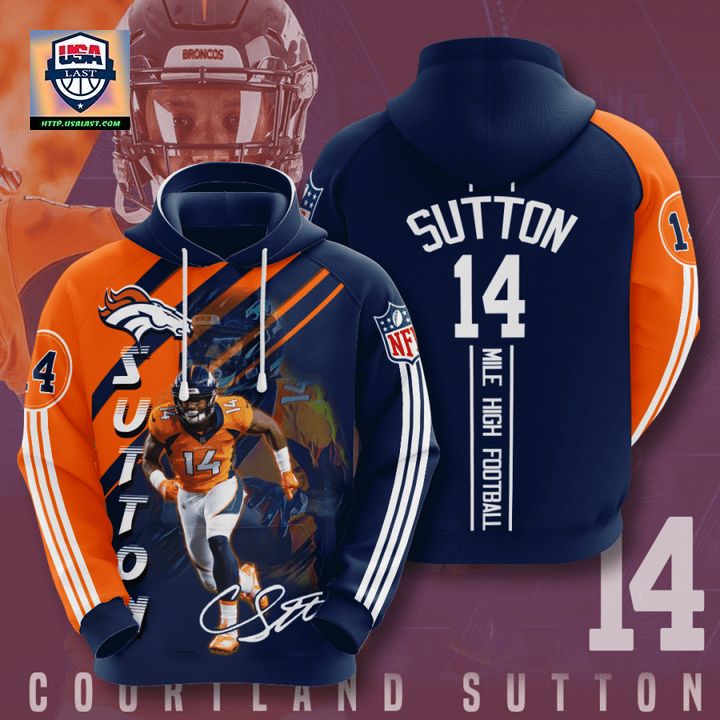 Denver Broncos Courtland Sutton 3D Hoodie – Usalast