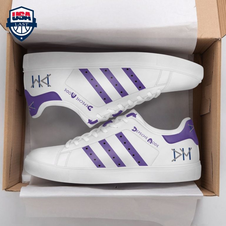 Depeche Mode Purple Stripes Stan Smith Low Top Shoes - Loving, dare I say?