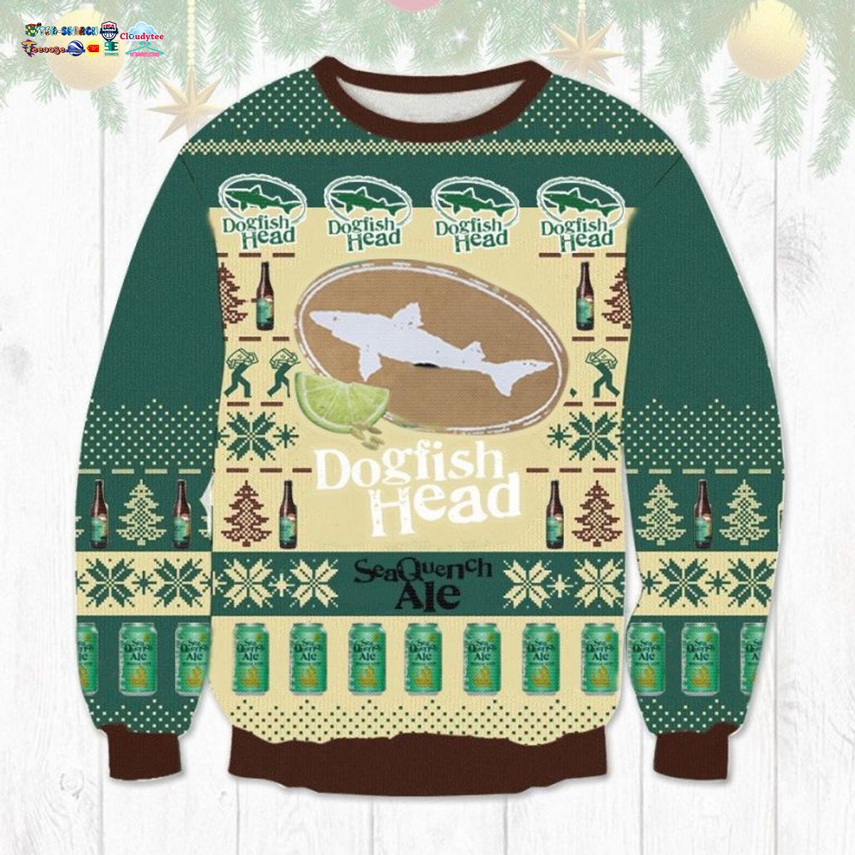 Dogfish Head SeaQuench Ale Ugly Christmas Sweater