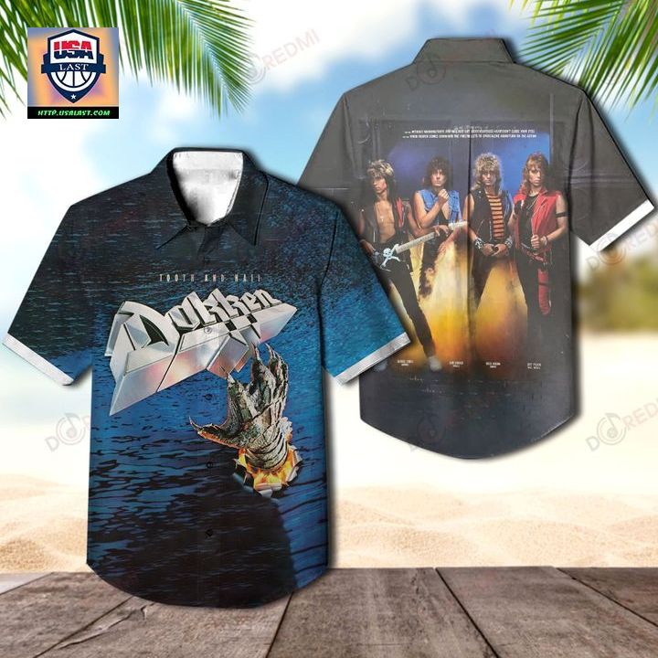 Dokken Band Tooth and Nail Hawaiian Shirt - Looking so nice