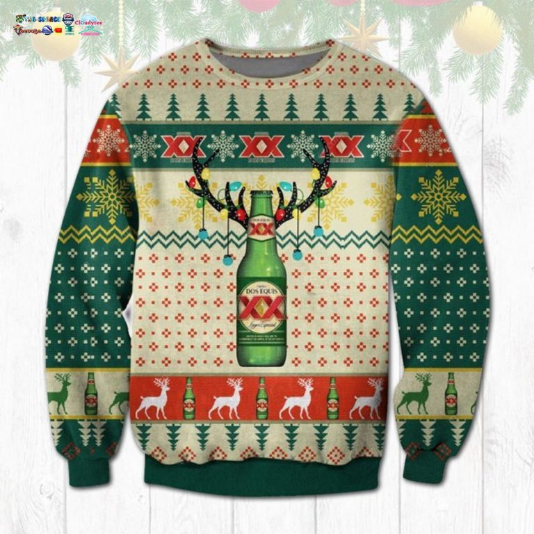 Dos Equis Ugly Christmas Sweater - My words are less to describe this picture.