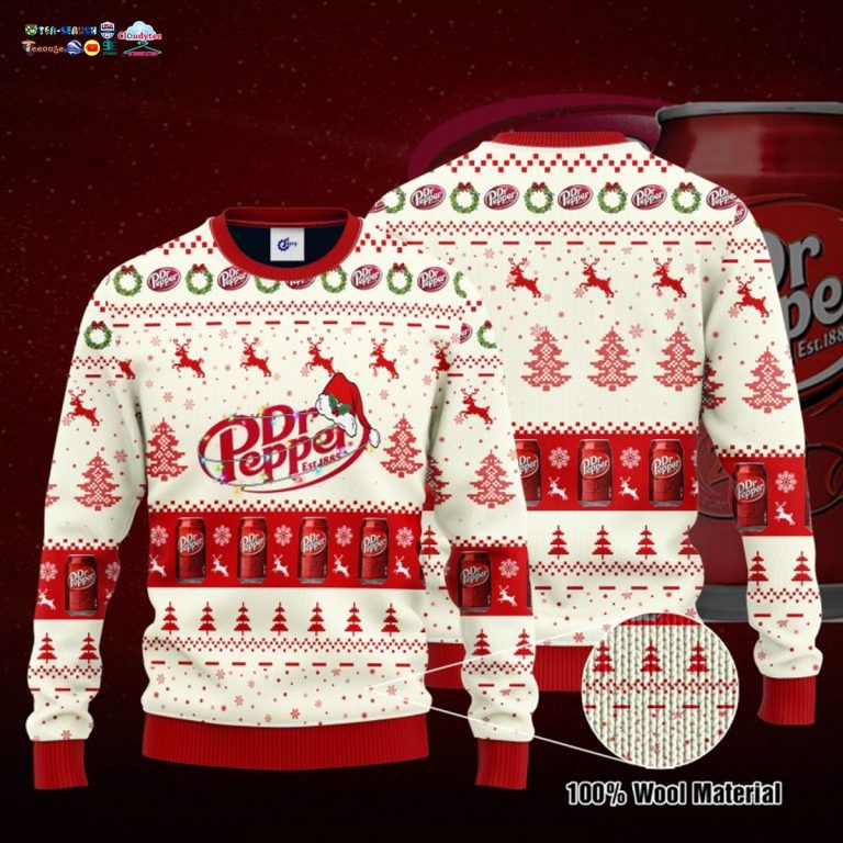 Dr Pepper Santa Hat Ugly Christmas Sweater - I like your hairstyle