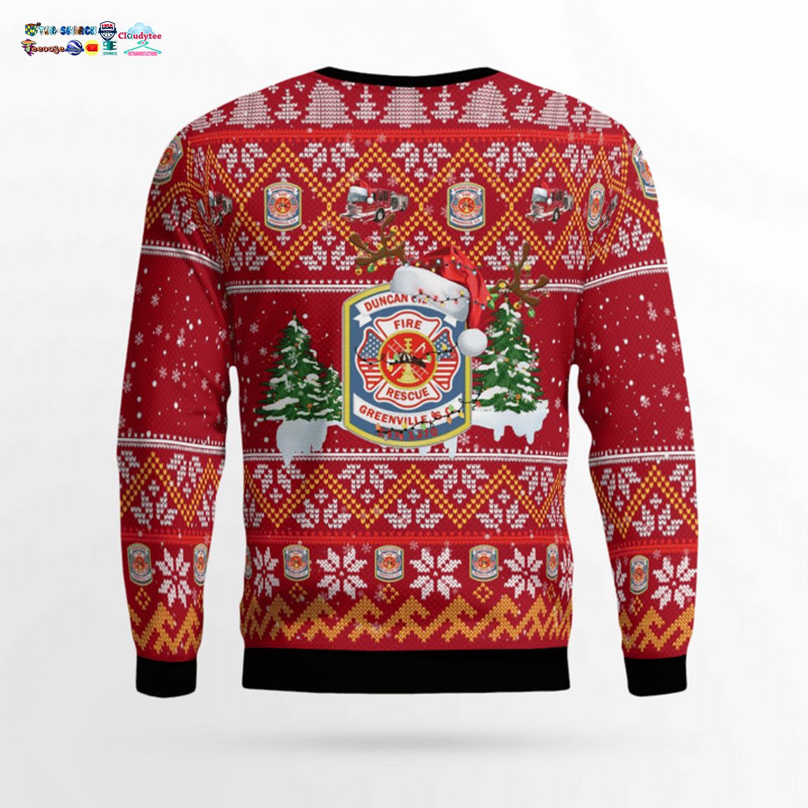 Duncan Chapel Fire District 3D Christmas Sweater - Saleoff