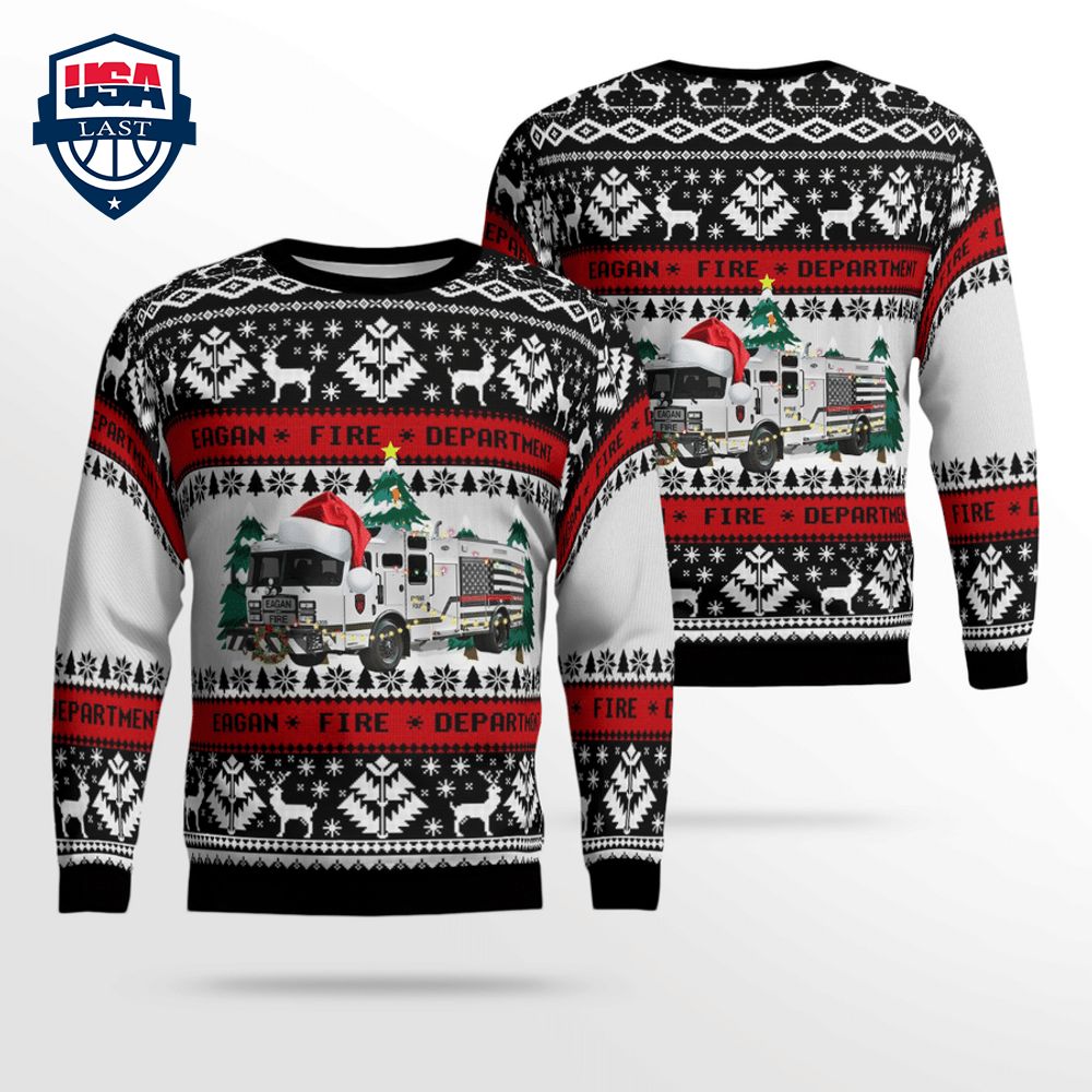 Eagan Fire Department 3D Christmas Sweater – Saleoff