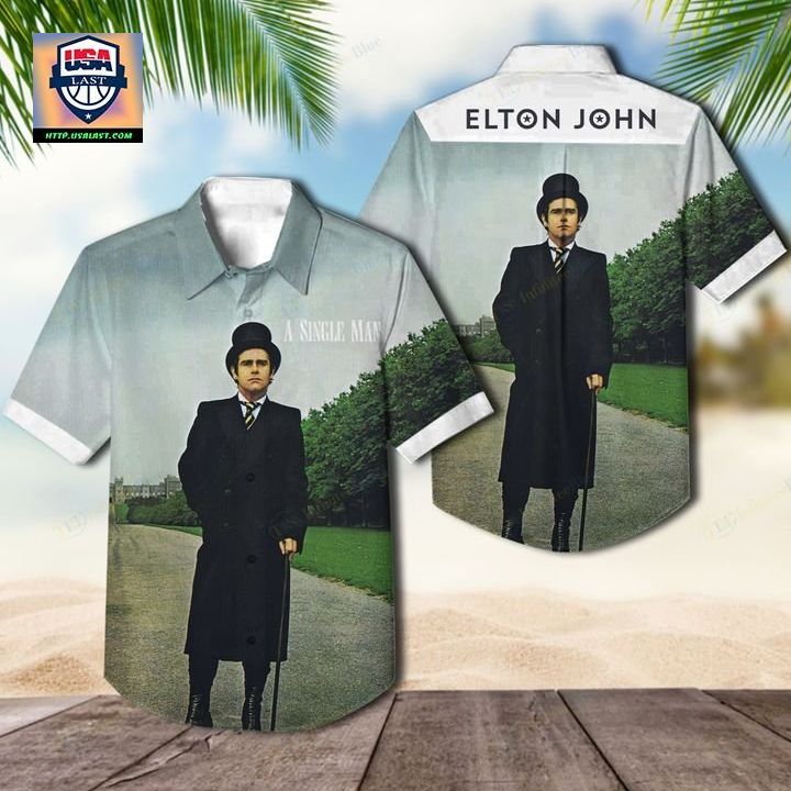 Elton John A Single Man Album Hawaiian Shirt - Looking so nice