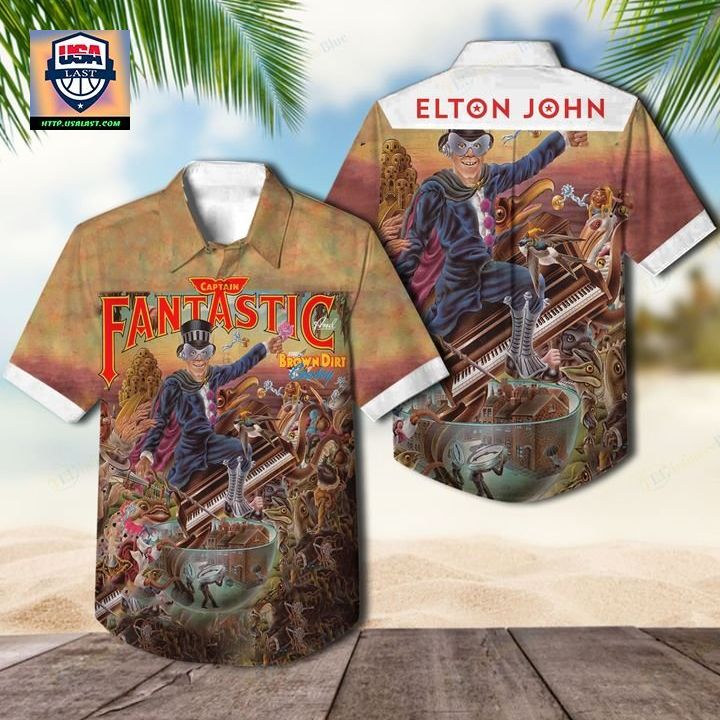 Elton John Captain Fantastic and the Brown Dirt Cowboy Album Hawaiian Shirt – Usalast