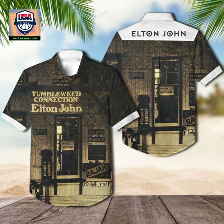 Elton John Tumbleweed Connection Album Hawaiian Shirt - Trending picture dear