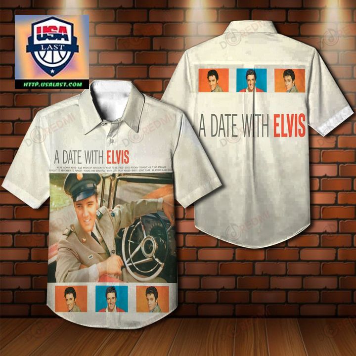 Elvis Presley A Date With Elvis Aloha Hawaiian Shirt – Usalast