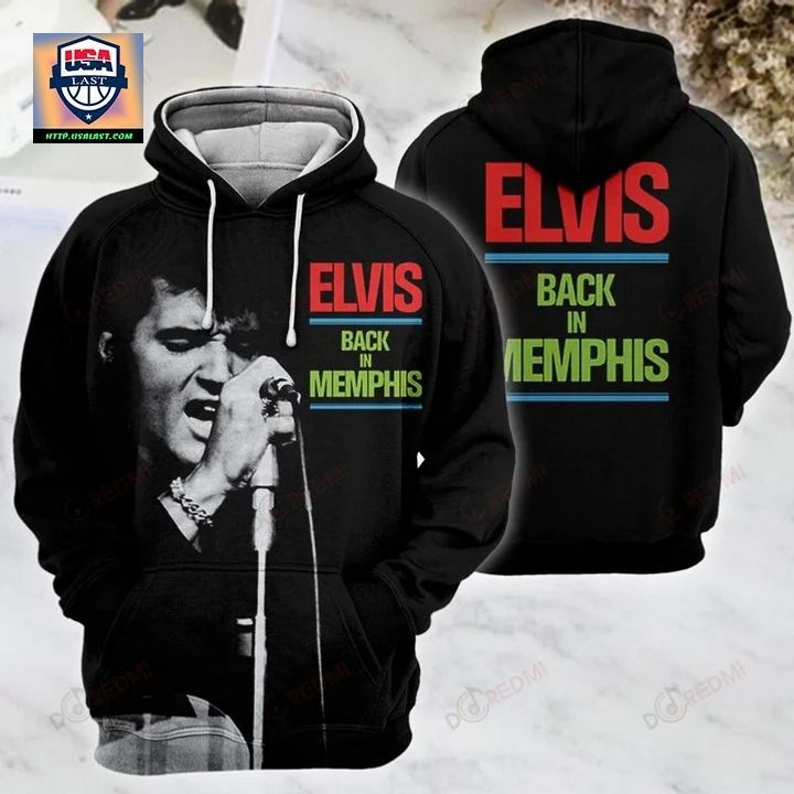 Elvis Presley Back in Memphis 3D All Over Print Hoodie - Lovely smile