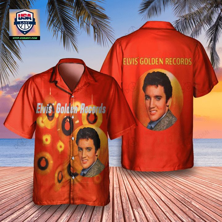 Elvis Presley Elvis’ Golden Records Album Hawaiian Shirt – Usalast