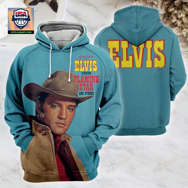 Elvis Presley Flaming Star 3D All Over Print Hoodie - Best click of yours
