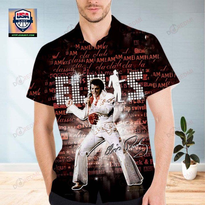 Elvis Presley Forever 3D Hawaiian Shirt - Handsome as usual