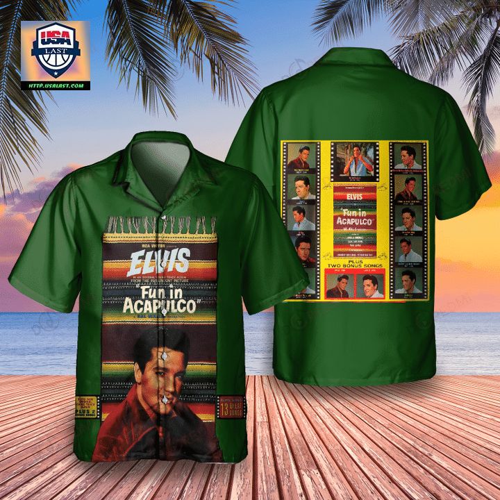 Elvis Presley Fun in Acapulco Album Hawaiian Shirt - Wow, cute pie