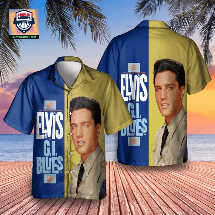 Elvis Presley G.I. Blues Album Hawaiian Shirt - Long time