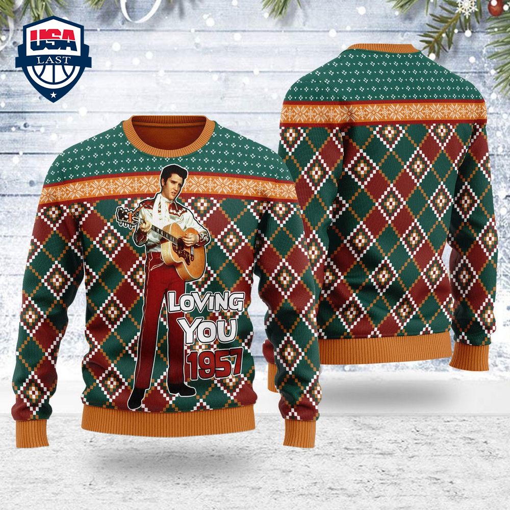 Elvis Presley Loving You 1957 Ugly Christmas Sweater – Saleoff