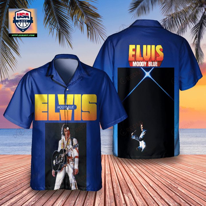 Elvis Presley Moody Blue Album Hawaiian Shirt - Your beauty is irresistible.