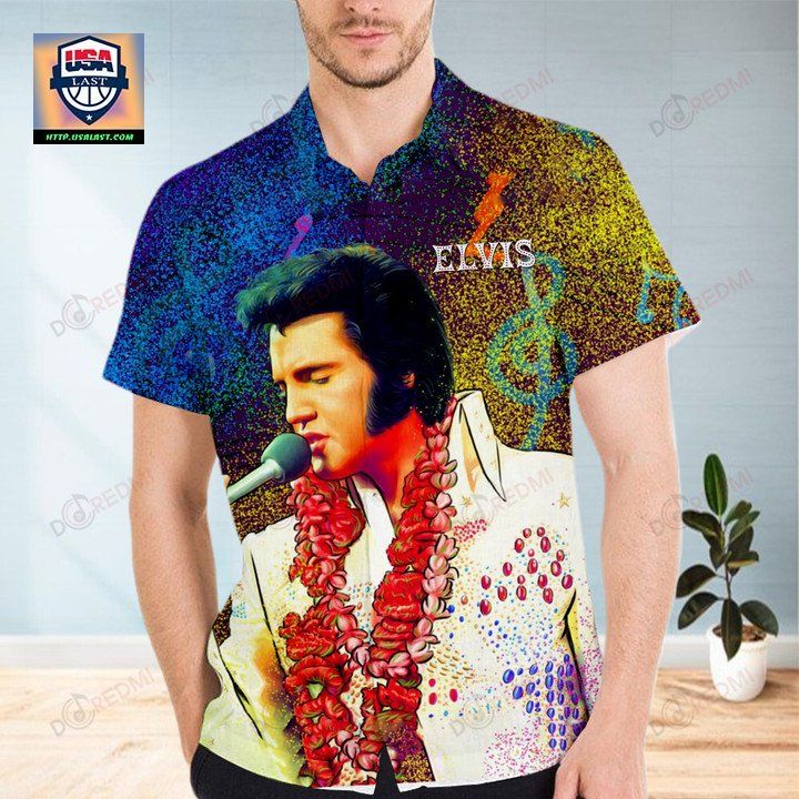 Elvis Presley Unisex 3D Hawaiian Shirt - Cutting dash