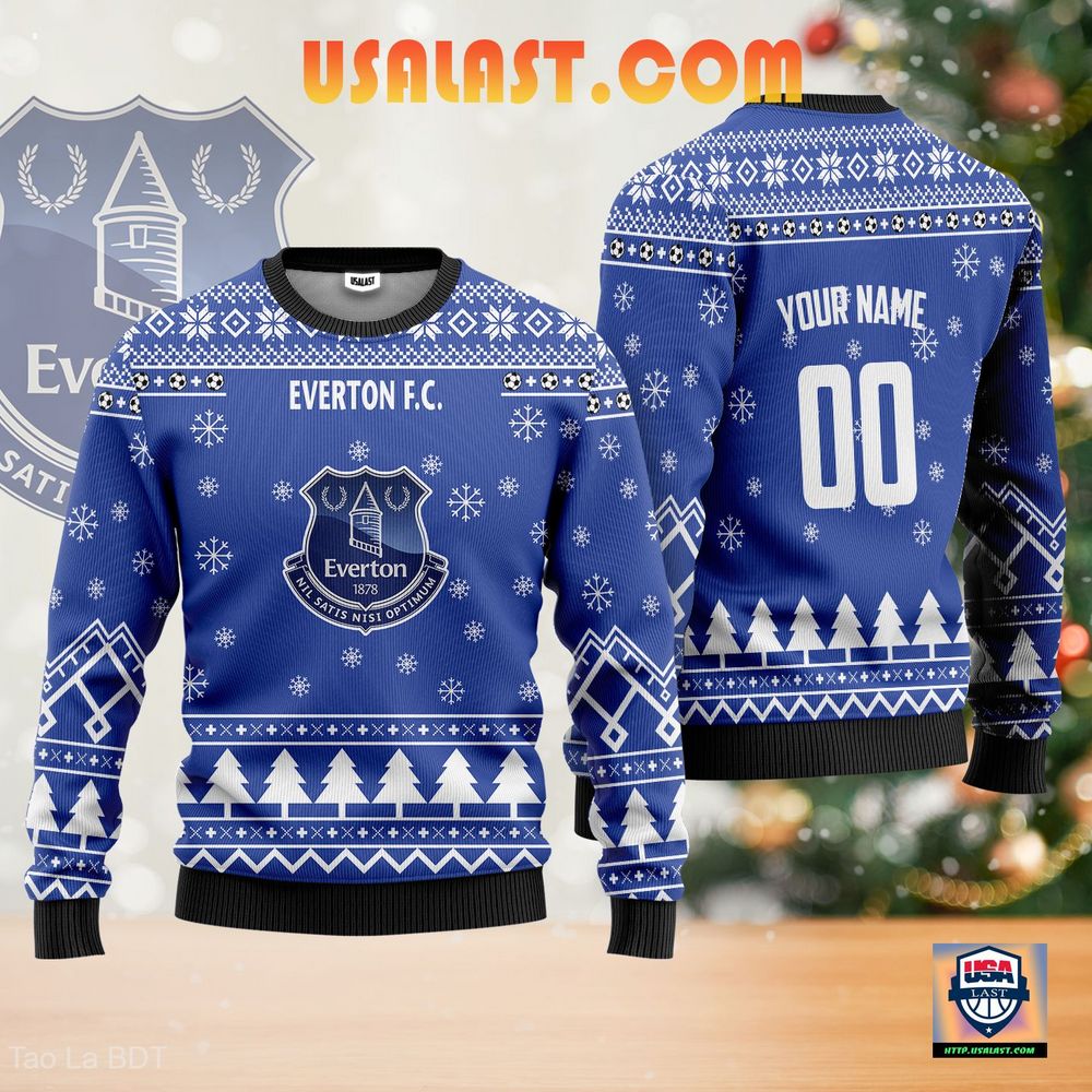 Everton F.C. Personalized Sweater Christmas Jumper – Usalast