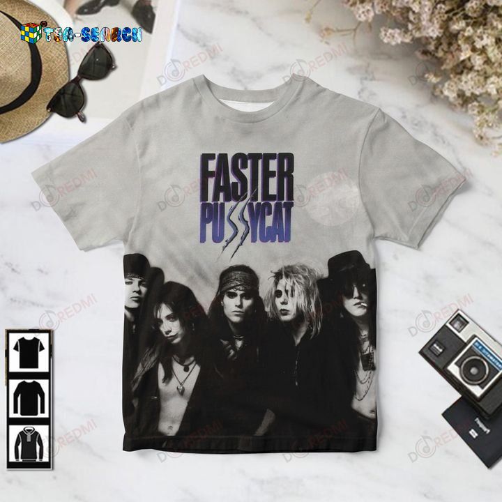 Faster Pussycat 1987 3D T-Shirt – Usalast
