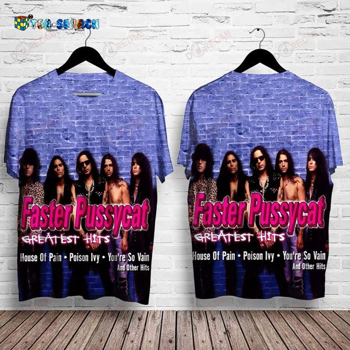 Faster Pussycat Greatest Hits Album 3D All Over Print Shirt – Usalast