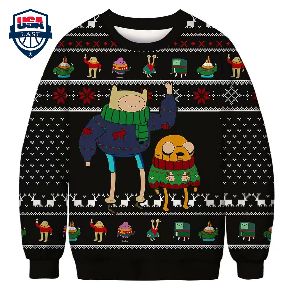 Finn Jake Adventure Time Ugly Christmas Sweater – Saleoff