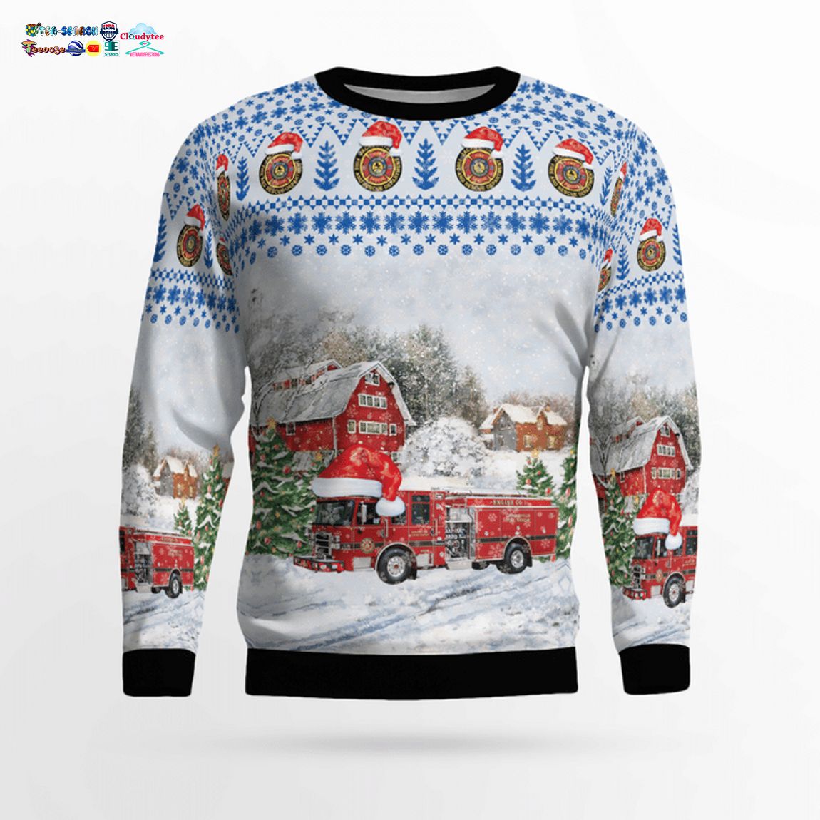 Florida Jacksonville Fire and Rescue Department Ver 1 3D Christmas Sweater - Saleoff