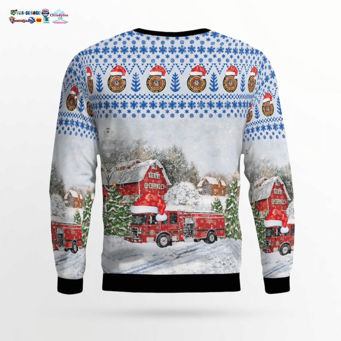 Florida Jacksonville Fire and Rescue Department Ver 1 3D Christmas Sweater - Saleoff
