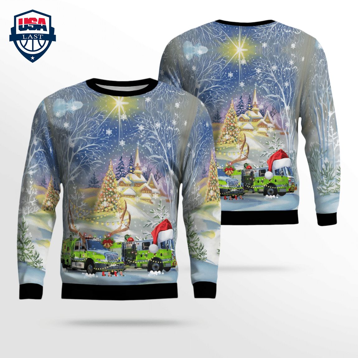 Florida Miami-Dade Fire Rescue Department 3D Christmas Sweater – Saleoff